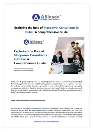 Exploring the Role of Manpower Consultants in Dubai