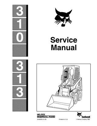 BOBCAT 310 SKID STEER LOADER Service Repair Manual Instant Download