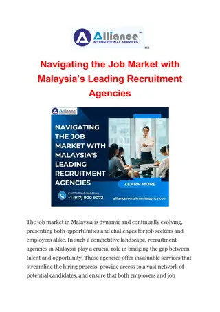 Navigating the Job Market with Malaysia’s Leading Recruitment Agencies