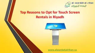 Top Reasons to Opt for Touch Screen Rentals in Riyadh