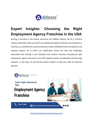 Expert Insights_ Choosing the Right Employment Agency Franchise in the USA