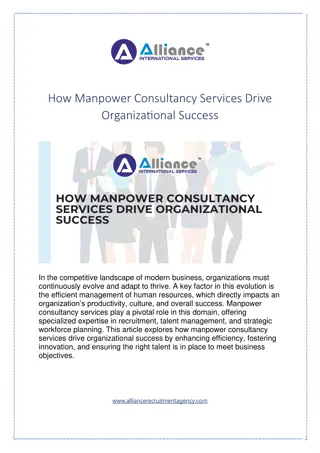 How Manpower Consultancy Services Drive Organizational Success