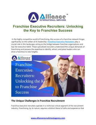 Franchise Executive Recruiters Unlocking the Key to Franchise Success