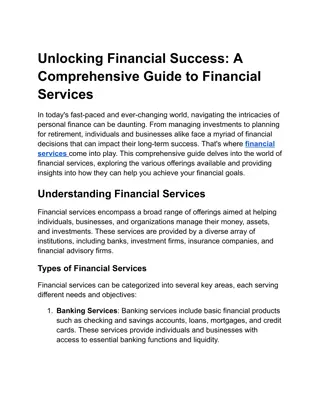 Unlocking Financial Success_ A Comprehensive Guide to Financial Services