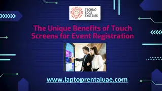 The Unique Benefits of Touch Screens for Event Registration