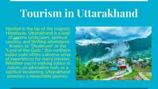 Tourism in Uttarakhand
