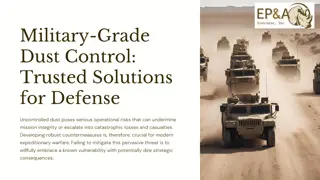 Military-Grade Dust Control Trusted Solutions for Defense