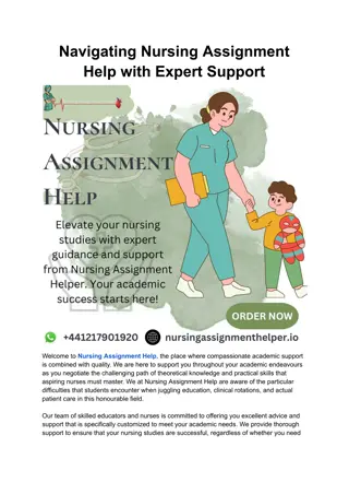 Navigating Nursing Assignment Help with Expert Support