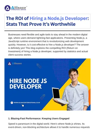 The ROI of Hiring a Node.js Developer - Stats That Prove It’s Worthwhile