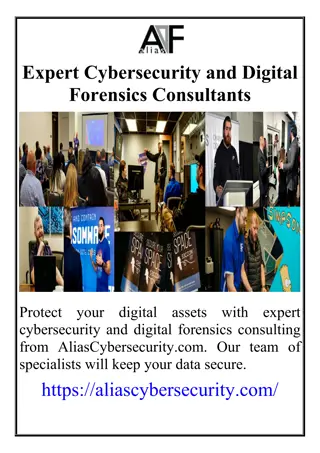 Expert Cybersecurity and Digital Forensics Consultants