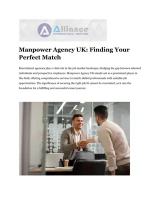 Manpower Agency UK: Finding Your Perfect Match