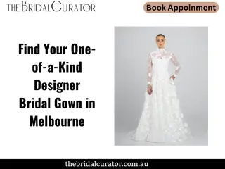 Find Your One-of-a-Kind Designer Bridal Gown in Melbourne