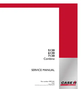 CASE IH 5130 Combine Service Repair Manual Instant Download