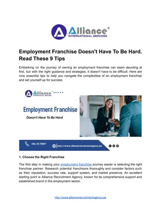 Employment Franchise Doesn't Have To Be Hard. Read These 9 Tips