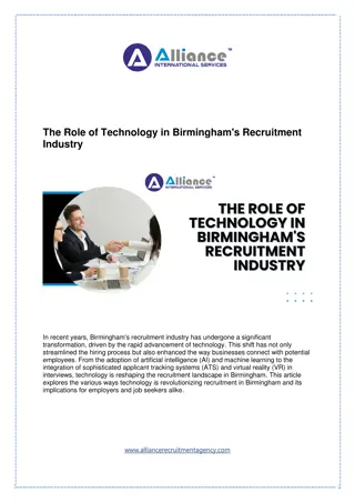 The Role of Technology in Birmingham's Recruitment Industry