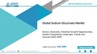 Sodium Gluconate Market Business Statistics and Top Overview, Revenue