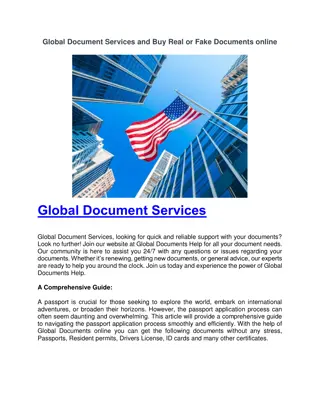 Global Document Services and Buy Real or Fake Documents online