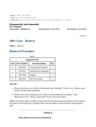 Caterpillar Cat D6K2 TRACK-TYPE TRACTOR (Prefix MXK) Service Repair Manual Instant Download