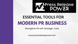 Essential Tools for Modern PR Business