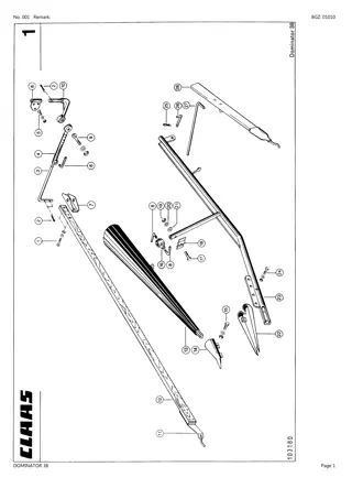 CLAAS DOMINATOR 38 Combine Parts Catalogue Manual Instant Download (SN 15200020-15299999)