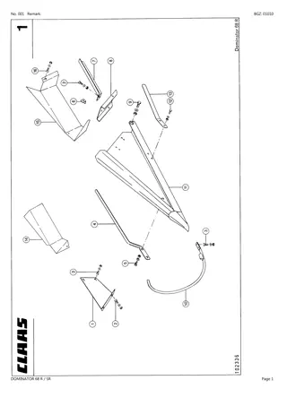 CLAAS DOMINATOR 68 R SR Combine Parts Catalogue Manual Instant Download (SN 15500011-15599999)