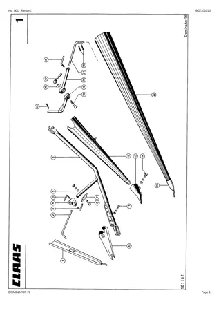 CLAAS DOMINATOR 76 Combine Parts Catalogue Manual Instant Download (SN 13900011-13999999)