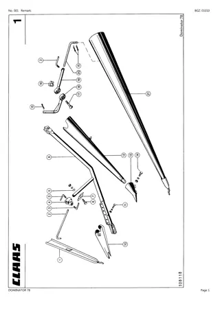 CLAAS DOMINATOR 78 Combine Parts Catalogue Manual Instant Download (SN 09100011-09199999)