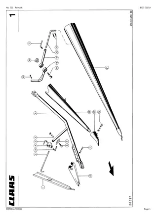 CLAAS DOMINATOR 88 Combine Parts Catalogue Manual Instant Download (SN 09200011-09207999)