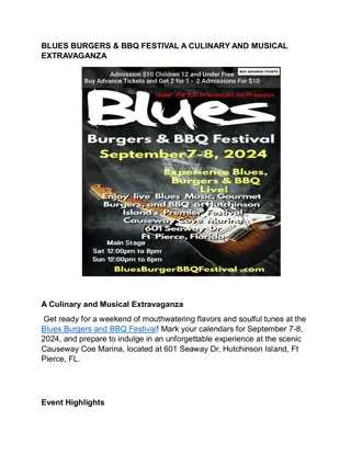 Blues Burgers BBQ Festival