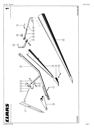 CLAAS DOMINATOR 98 Combine Parts Catalogue Manual Instant Download (SN 09300011-19307999)