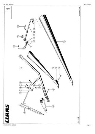 CLAAS DOMINATOR 118-108 Combine Parts Catalogue Manual Instant Download (SN 09400011-09407999)