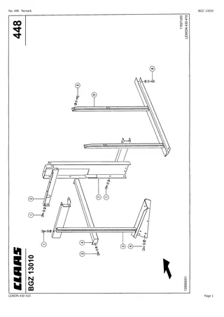 CLAAS LEXION 430-410 Combine Parts Catalogue Manual Instant Download (SN 54300011-54399999)