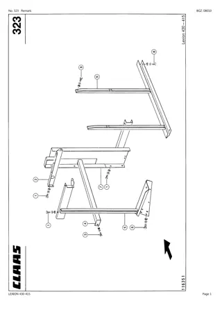 CLAAS LEXION 430-415 Combine Parts Catalogue Manual Instant Download (SN 45300011-45399999)