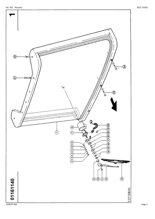 CLAAS LEXION 460 Combine (NA) Parts Catalogue Manual Instant Download (SN 55400011-55499999)