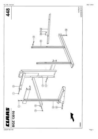 CLAAS LEXION 460-440 Combine Parts Catalogue Manual Instant Download (SN 54400011-54499999)