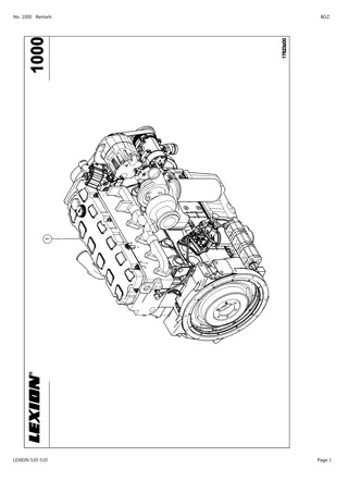 CLAAS LEXION 530-510 Combine Parts Catalogue Manual Instant Download (SN 58300011-58399999)