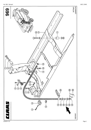 CLAAS LEXION 570 Combine Parts Catalogue Manual Instant Download (SN 58500011-58599999)