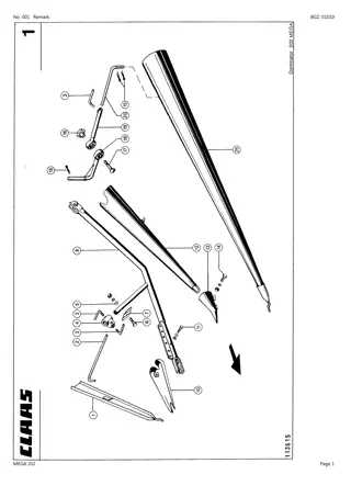 CLAAS MEGA 202 Combine Parts Catalogue Manual Instant Download (SN 09250011-09299999)