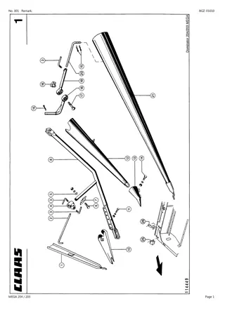 CLAAS MEGA 204 203 Combine Parts Catalogue Manual Instant Download (SN 93500011-93599999)