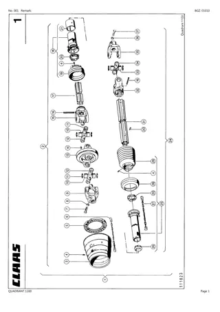 CLAAS QUADRANT 1100 Baler Parts Catalogue Manual Instant Download (SN 04400001-04400724)