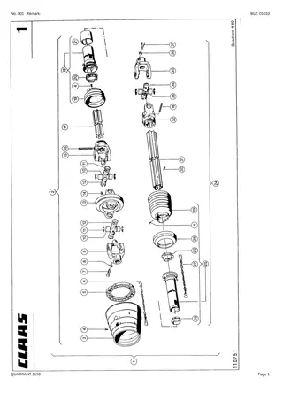 CLAAS QUADRANT 1150 Baler Parts Catalogue Manual Instant Download (SN 04401941-04499999)