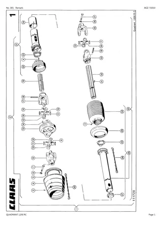 CLAAS QUADRANT 1200 RC Baler Parts Catalogue Manual Instant Download (SN 04000011-04099999)