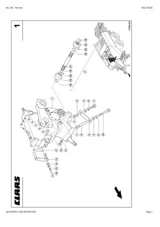 CLAAS QUADRANT 2200 ADVANTAGE Baler Parts Catalogue Manual Instant Download (SN 75600011-75699999)