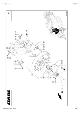 CLAAS QUADRANT 3400 AND FR AND RC Baler Parts Catalogue Manual Instant Download (SN 74000011-74099999)