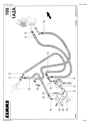 CLAAS RANGER 940 GX Telehandler Parts Catalogue Manual Instant Download (SN 50800011-50800094)