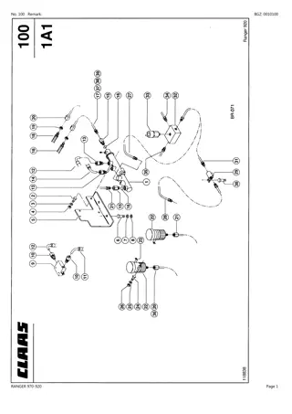 CLAAS RANGER 970-920 Telehandler Parts Catalogue Manual Instant Download (SN 51000011-51000257)
