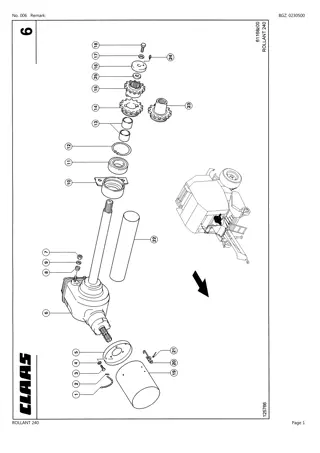 CLAAS ROLLANT 240 Baler Parts Catalogue Manual Instant Download (SN 74900011-74999999)