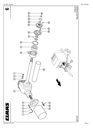 CLAAS ROLLANT 254 RC Baler Parts Catalogue Manual Instant Download (SN 75400011-75499999)