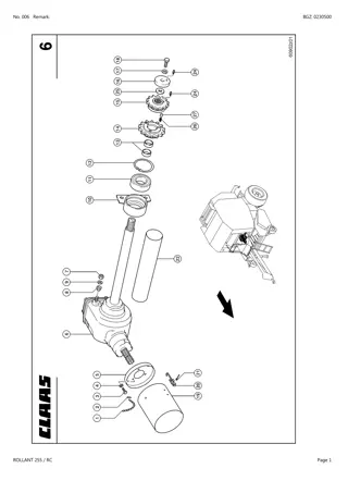 CLAAS ROLLANT 255 RC Baler Parts Catalogue Manual Instant Download (SN 74800011-74899999)