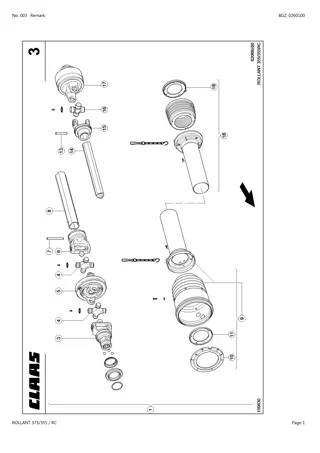 CLAAS ROLLANT 375 355 RC Baler Parts Catalogue Manual Instant Download (SN 76400011-76499999)